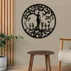Mom And Five Kids Tree Of Life Metal Sign, Wall Hanging Gift For Mom