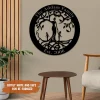 Custom Text Mother Tree Of Life Metal Sign, Steel Door Hanging