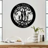 Custom Four Members Family Tree Of Life Metal Sign, Steel Art