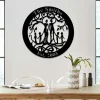 Personalized Husband, Wife And Kids Tree Of Life Metal Sign