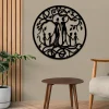 Six Members Family Tree Of Life Metal Sign, Mother's Day Gift