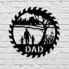 Personalized Father And Two Sons Metal Sign, Farm Decoration