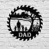 Customized Dad And Children Metal Farm Sign, Barn, Ranch Steel Art