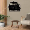 Personalized Address Train Metal Sign, Train Room Decoration