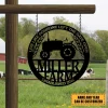 Customized Tractor Metal Sign, Farm Steel Front Gate Art