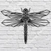 Geometric Dragonfly Metal Art, Home Decor, Mother's Day Gift