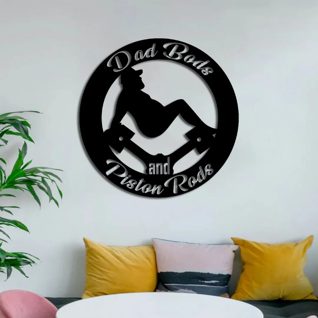 21ee_95742e50-901a-4a99-9144-9533471eff02.webp Custom Dad Bods And Piston Rods Metal Wall Art, Personalized Dad Garage Metal Sign, Father's Day Man Cave Wall Decor