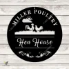 Custom Poultry, Hen House Metal Sign, Chicken, Poultry, Hen House Welded Farm Art