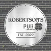 Custom Irish Pub With 4 Leaf Clover Metal Sign, Cutout Artwork For St Patrick's Day