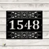 Custom Address Number Metal Sign, Fancy Plaque Gift For New House