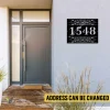 Custom Address Number Metal Sign, Fancy Plaque Gift For New House