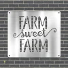 Farm Sweet Farm Metal Sign, Plasma Cut Plaque For Farmers