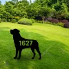 Customized Address Rottweiler Dog Metal Garden Decor, Rottweiler, Rotties House Stake