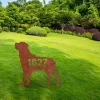 Customized Address Rottweiler Dog Rustic Metal Garden Decor, Rottweiler, Rotties Exterior Stake