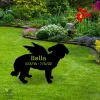 Custom Memorial Bichon Frise Dog Metal Garden Sign, Bichon Frise Yard Stake