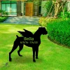 Custom Memorial Boxer Dog Metal Garden Art, Boxer Puppy Stake