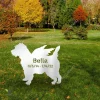 Personalized Memorial Cairn Terrier Dog Metal Garden Sign, Cairn Terrier Evergreen Stake