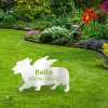 Custom Memorial Pembroke Welsh Corgi Dog Metal Garden Decor, Pembroke Welsh Corgi Metallic Stake