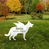 Personalized Memorial German Shepherd Dog Metal Garden Decor, German Shepherd, Gsd Modern Stake