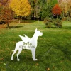 Personalized Memorial Great Dane Dog Metal Garden Decoration, Great Dane Pet Yard Sign