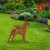 Personalized Memorial Great Dane Dog Rusted Metal Garden Decoration, Great Dane Home Artwork