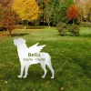 Custom Memorial Rottweiler Dog Metal Garden Decor, Rottweiler, Rotties Plasma Outer Stake