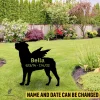 Custom Memorial Rottweiler Dog Metal Garden Decor, Rottweiler, Rotties Plasma Outer Stake