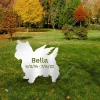 Personalized Memorial Yorkshire Terrier Dog Metal Garden Decor, Yorkshire Terrier, Yorkies Christmas Stake