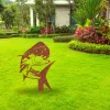 Rusty Mahi Mahi Dolphin Metal Garden Sign, Mahi Mahi Yard Sculpture