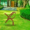 Rusty Sparrow Bird Metal Garden Stake, Sparrow Color Accent