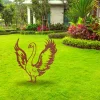 Rustic American Swan Metal Garden Decoration, Swan Modern Sign