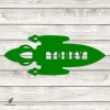 Custom Rocket Metal Sign, Boy's Room Decorative Wall Hanging