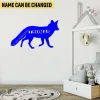 Customized Colorful Fox Metal Wall Art, Fox Iron Artwork For Son