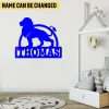 Custom Colored Lion Metal Wall Decor, Lion Nursery Large Accent