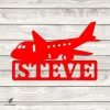 Customized Airplane Metal Art, Airplane Aviation Cute Gift For Kindergarten Children