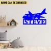 Customized Airplane Metal Art, Airplane Aviation Cute Gift For Kindergarten Children