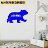 Customized Cub, Baby Bear Metal Wall Decor, Cub, Baby Bear Forest Nursery Room Decorative Accent