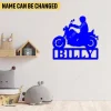 Custom Biker, Motorcycle, Motorbike, Dirt Bike Metal Sign, Biker, Motorcycle, Motorbike, Dirt Bike Racing Large Decor For Son