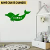 Custom Dolphin Metal Wall Art, Dolphin Beach Indoor Accent For Preschool Kids