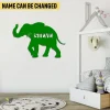 Custom Elephant, Safari Animal Metal Sign, Elephant, Safari, Africa Decorative Decor For Baby