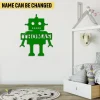 Custom Robot Metal Wall Decoration, Robot Plasma Cut Art For Preschool Children