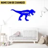 Customized T-rex Dinosaur Metal Wall Decoration, T-rex Dinosaur, Jurassic Park Silhouette Accent For Children