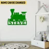 Personalized Train Metal Art, Train, Railroad Nursery Bedroom Interior Artwork