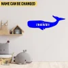 Customized Sperm Whale Metal Art, Sperm Whale Beach Nursery Home Accent