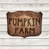 Rusty Color Pumpkin Farm Metal Sign, Pumpkin Farm Vintage Decoration For Farmer