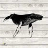 Humpback Whale Metal Art, Humback Whale Rust Resistant Decor