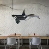 Orca, Killer Whale Color Metal Art, Orca Best Coastal Accent