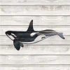 Orca, Killer Whale Color Metal Art, Orca Best Coastal Accent