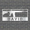 Customized Ar 15 Armory Metal Wall Decor, Ar 15 Armory Large Wall Hanging