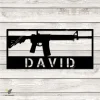 Customized Ar 15 Armory Metal Wall Decor, Ar 15 Armory Large Wall Hanging